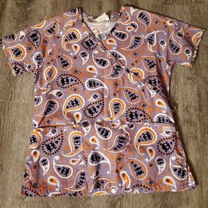 Halloween scrub top